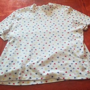 Blair Short Sleeve Heart Blouse